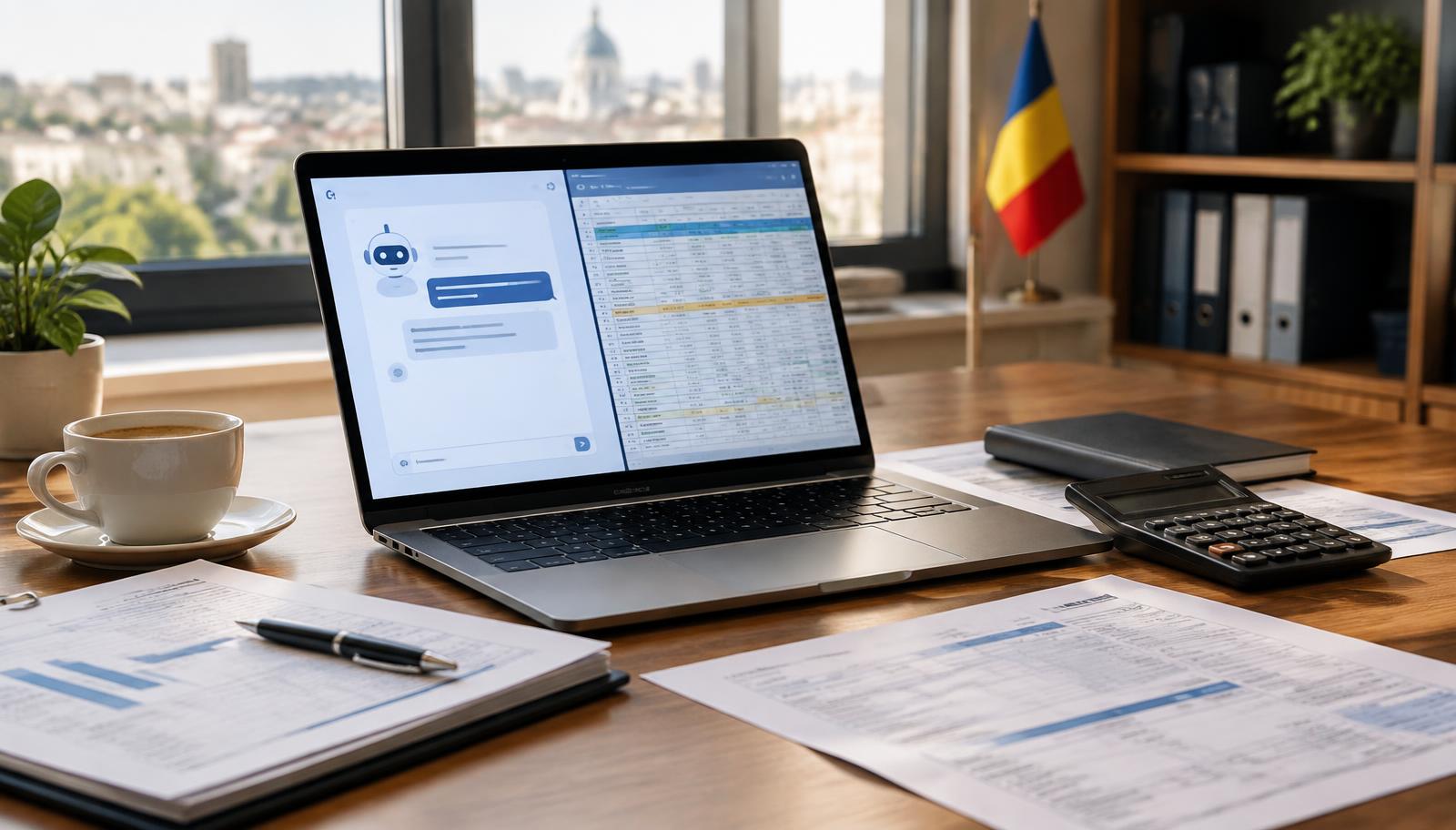 ChatGPT pentru contabili: ghid complet 2026 (prompturi, GDPR, e-Factura)